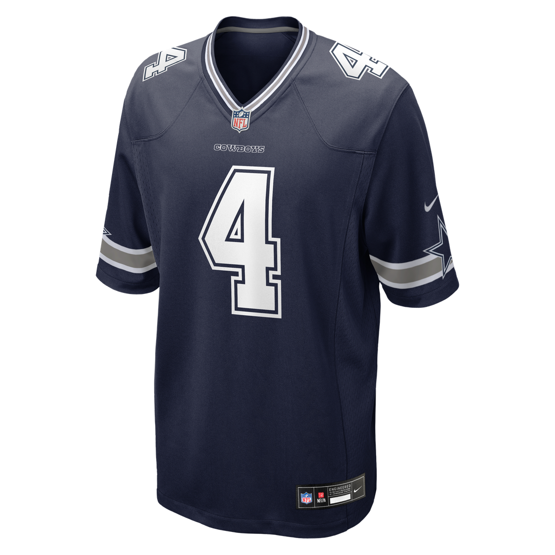 Dallas Cowboys Dak Prescott Nike Navy Game Team Jersey product image 10, provided for visual reference and product detail