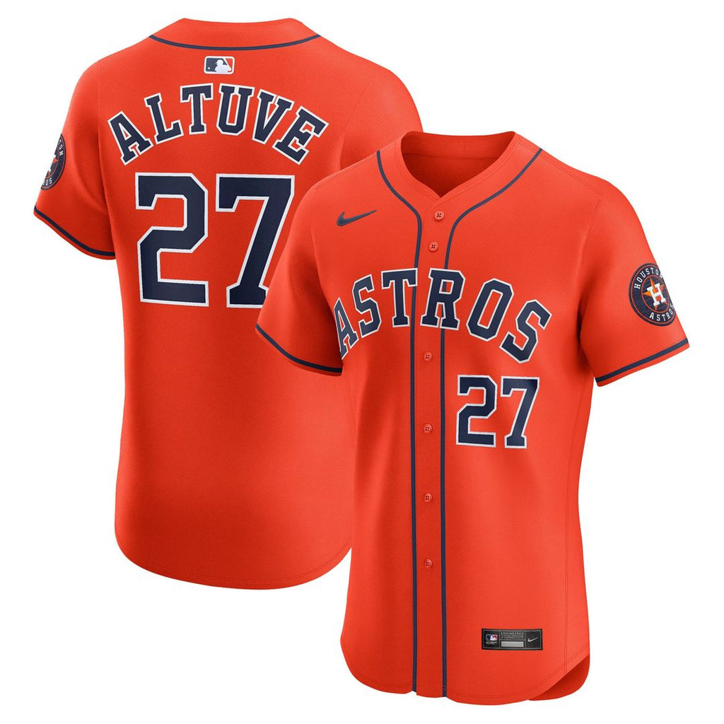 Houston Astros Jose Altuve Nike Navy Alternate 2 Elite Player Jersey product image 7, provided for visual reference and