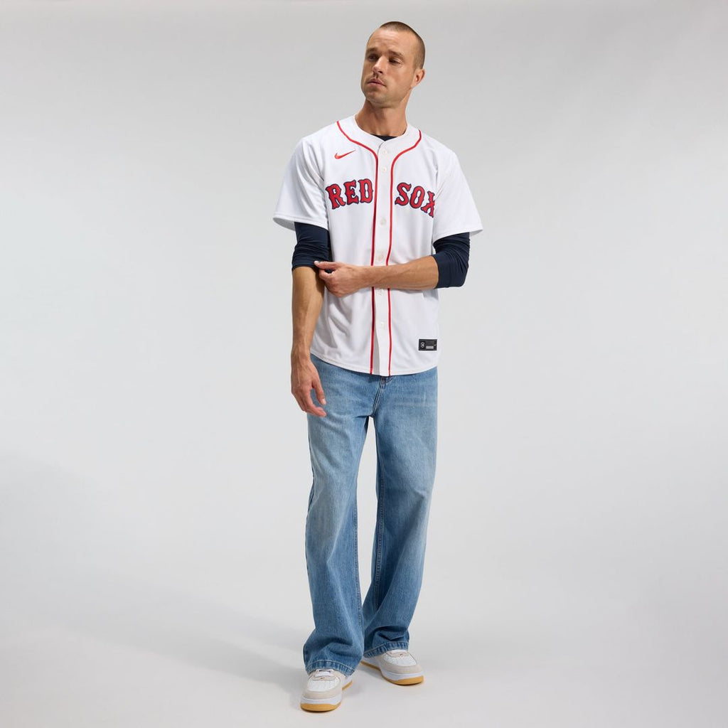 Boston Red Sox Nike White Home Limited Jersey product image 3, provided for visual reference and product detail review