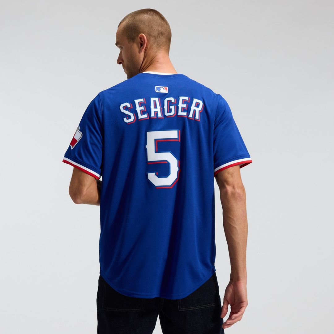 Texas Rangers Corey Seager Nike Royal Alternate 2 Limited Jersey product image 3, provided for visual reference and product