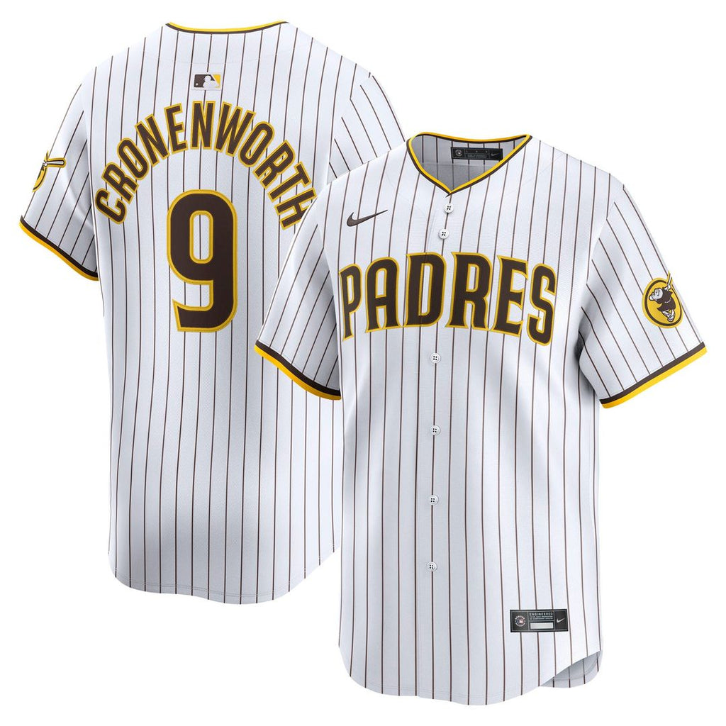 San Diego Padres Jake Cronenworth Nike White Home Limited Player Jersey product image 1, provided for visual reference and