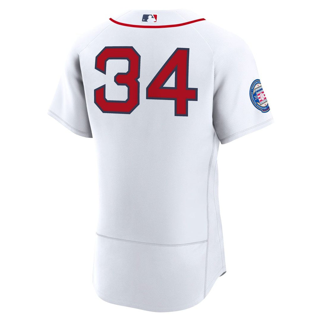 Boston Red Sox David Ortiz Nike White Home Authentic Retired 2022 Hall of Fame Patch Jersey product image 3, provided for