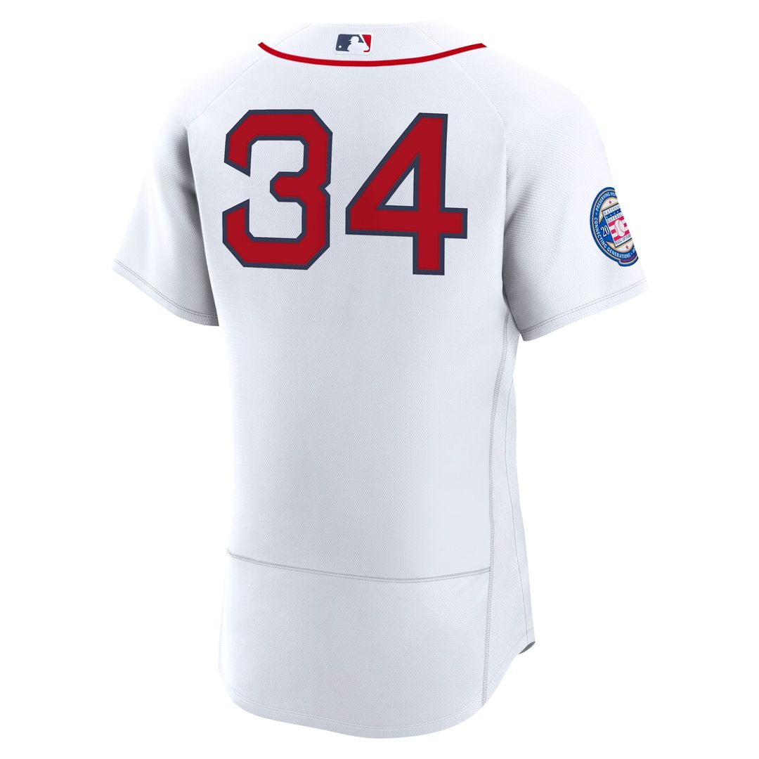 Boston Red Sox David Ortiz Nike White Home Authentic Retired 2022 Hall of Fame Patch Jersey product image 3, provided for