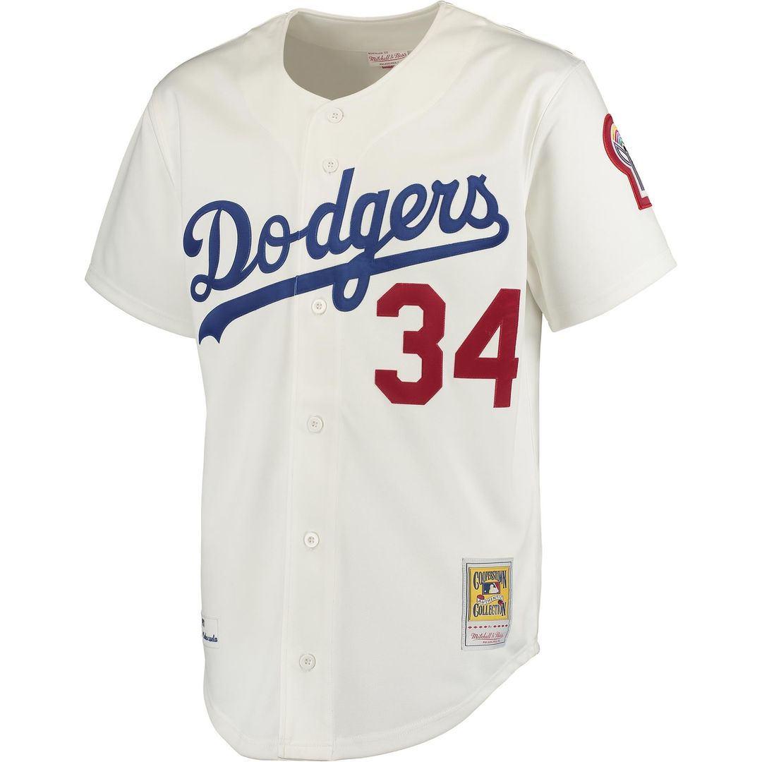 Los Angeles Dodgers Fernando Valenzuela Mitchell & Ness Gray Authentic Jersey product image 5, provided for visual reference