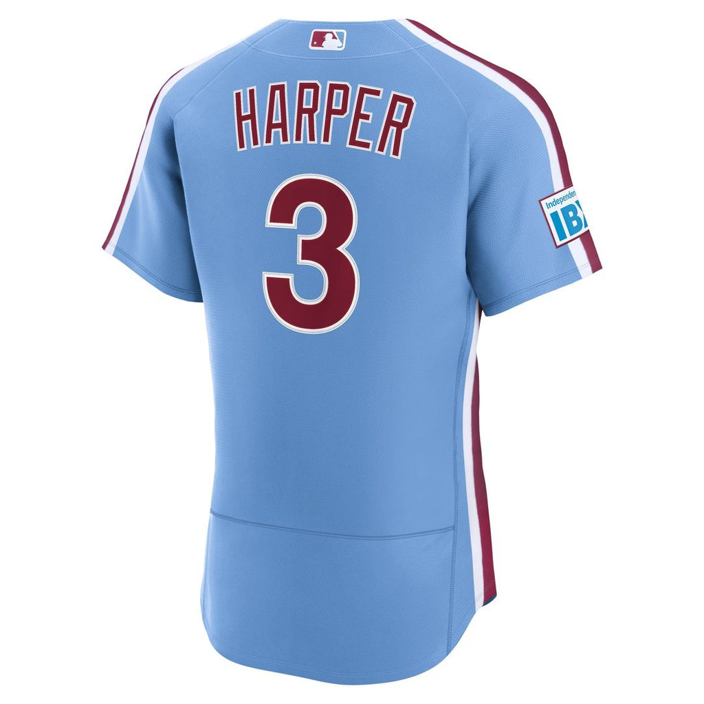Philadelphia Phillies Bryce Harper Nike White Home Authentic Sponsor Patch Jersey product image 9, provided for visual