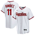 Cleveland Guardians José Ramírez Nike White Home Replica Jersey product image 1, provided for visual reference and product