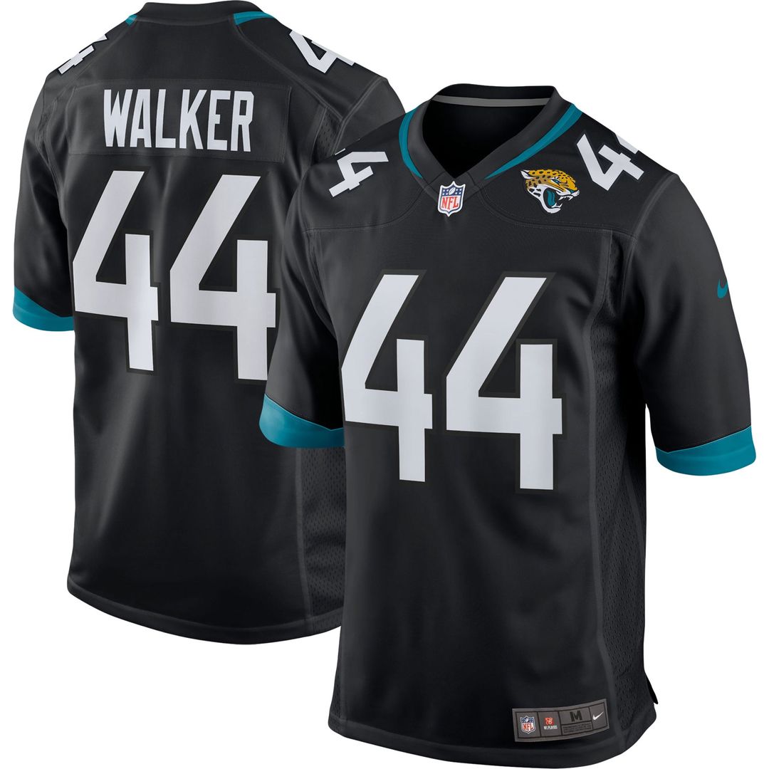 Jacksonville Jaguars Travon Walker Nike Black Player Game Jersey product image 1, provided for visual reference and product
