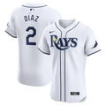 Tampa Bay Rays Yandy Diaz Nike White Home Elite Player Jersey product image 1, provided for visual reference and product