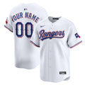 Texas Rangers Nike White Home Limited Custom Jersey product image 1, provided for visual reference and product detail review