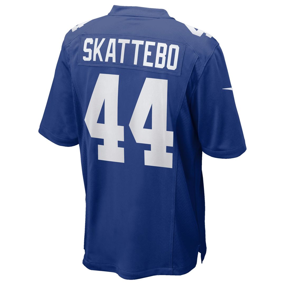 New York Giants Cam Skattebo Nike Royal Game Jersey product image 3, provided for visual reference and product detail review