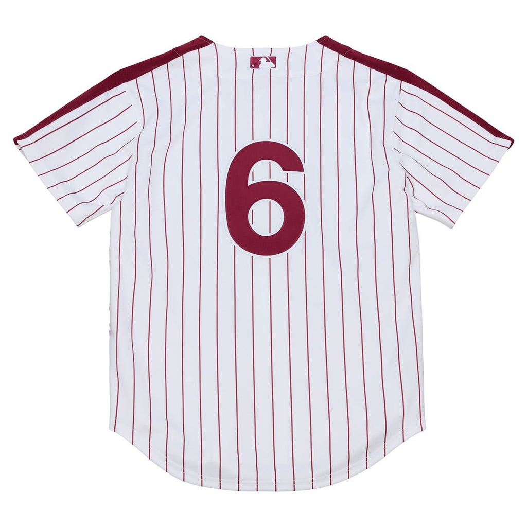 Philadelphia Phillies Jimmy Rollins Mitchell & Ness White 2003 Cooperstown Collection Authentic Jersey product image 3,
