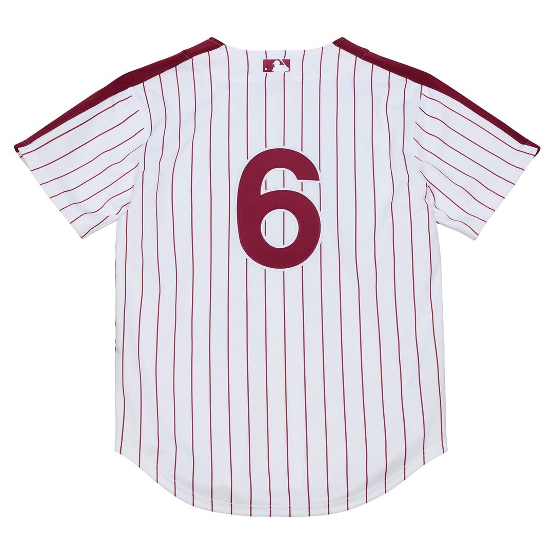 Philadelphia Phillies Jimmy Rollins Mitchell & Ness White 2003 Cooperstown Collection Authentic Jersey product image 3,