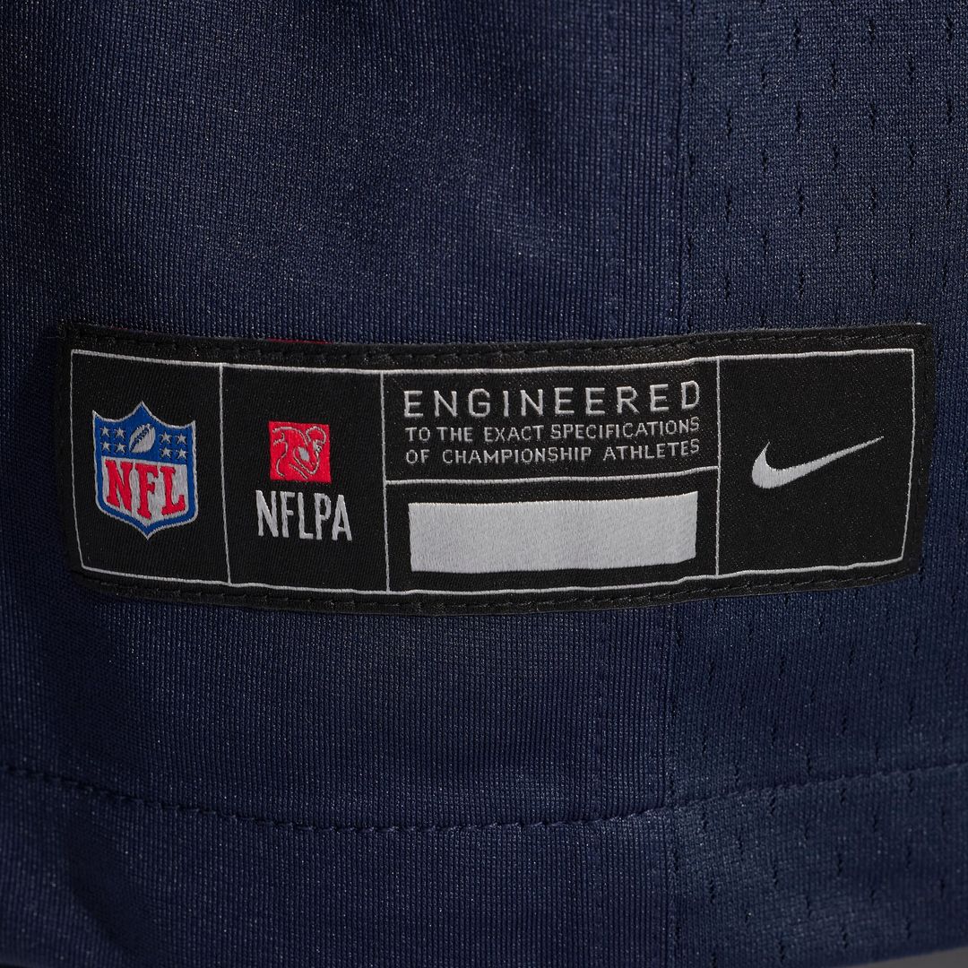 Chicago Bears Maurice Alexander Nike Navy Team Game Jersey product image 6, provided for visual reference and product detail