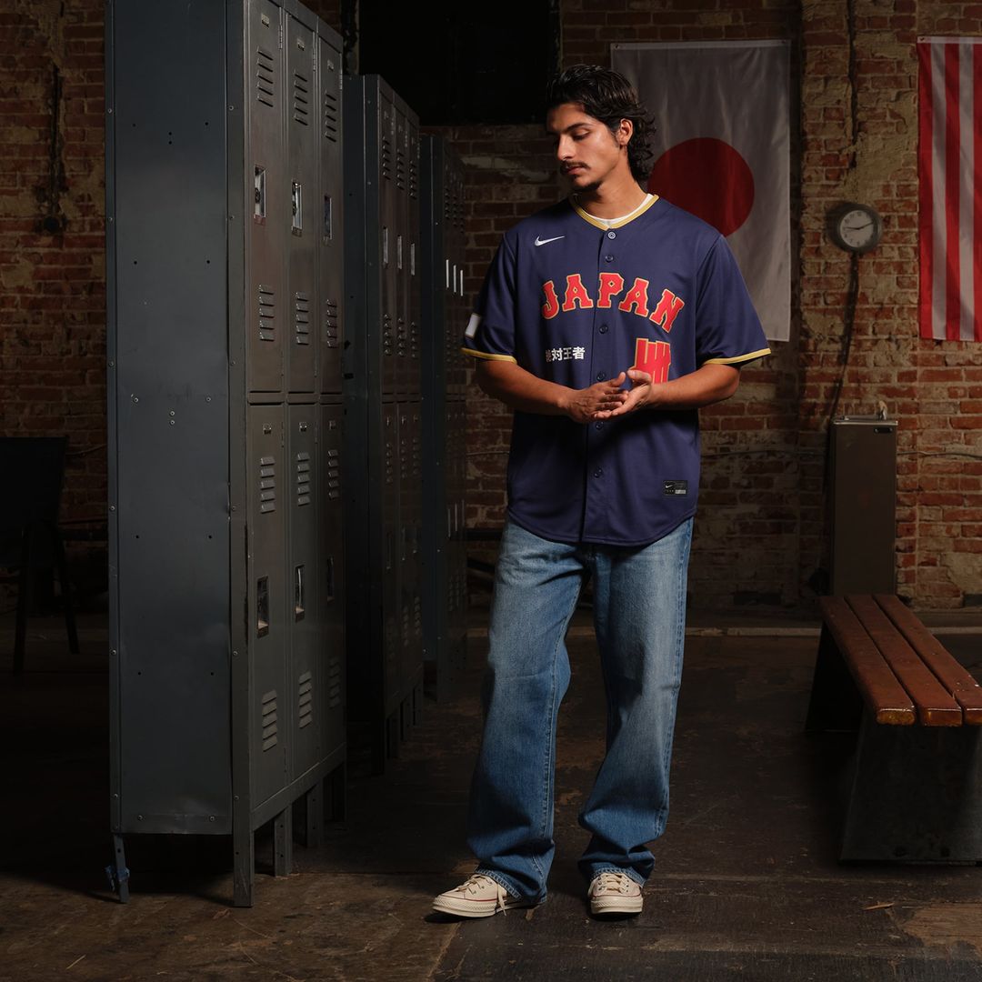 Japan Baseball Nike x Undefeated Navy 2026 World Baseball Classic Stadium Jersey product image 6, provided for visual