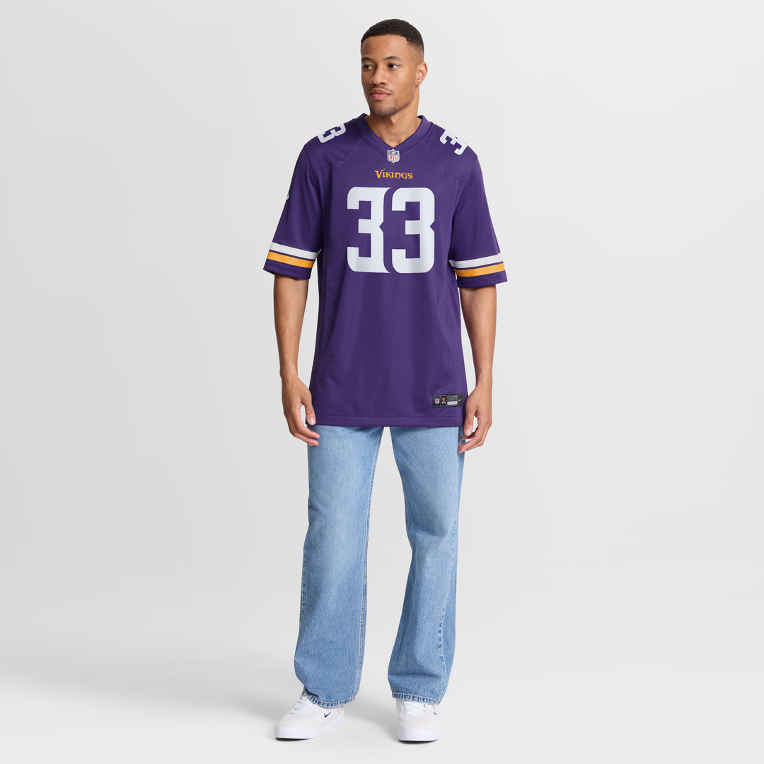 Minnesota Vikings Aaron Jones Nike Purple Game Player Jersey product image 7, provided for visual reference and product