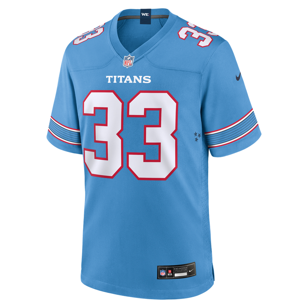 Tennessee Titans Cedric Gray Nike Light Blue Game Jersey product image 2, provided for visual reference and product detail