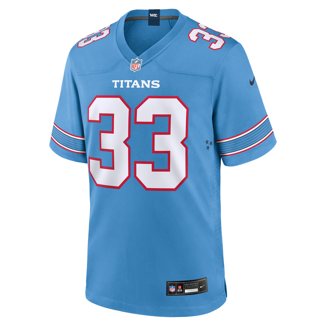 Tennessee Titans Cedric Gray Nike Light Blue Game Jersey product image 2, provided for visual reference and product detail