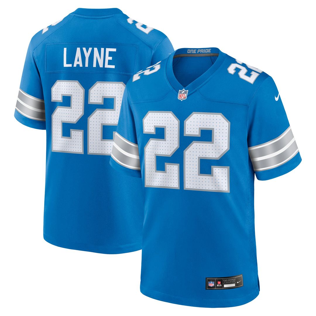 Detroit Lions Bobby Layne Nike Blue Retired Player Game Jersey product image 1, provided for visual reference and product