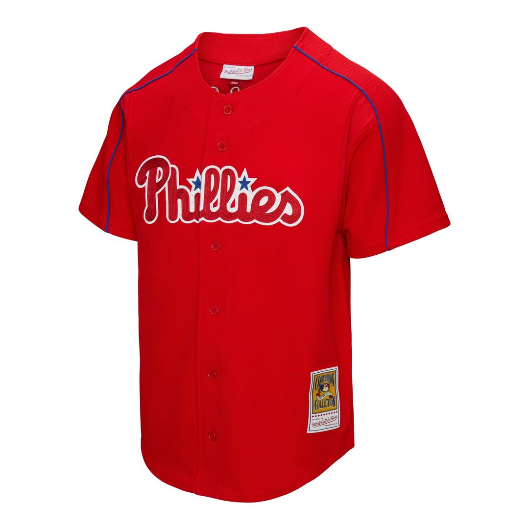 Philadelphia Phillies Ryan Howard Mitchell & Ness Red Big & Tall Cooperstown Mesh Batting Practice Jersey product image 4,