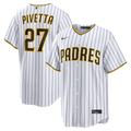 San Diego Padres Nick Pivetta Nike White Home Replica Jersey product image 1, provided for visual reference and product