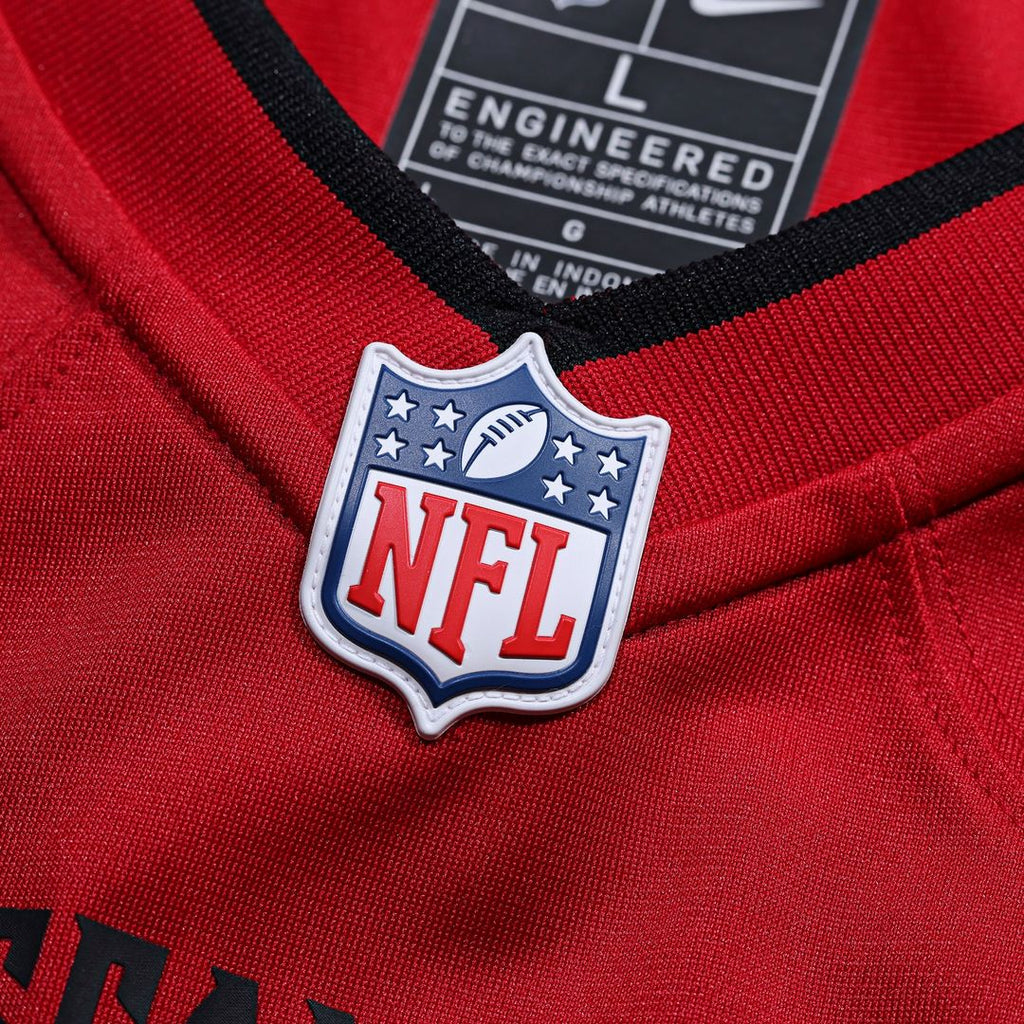 Tampa Bay Buccaneers Mike Alstott Nike Red Retired Player Game Jersey product image 5, provided for visual reference and