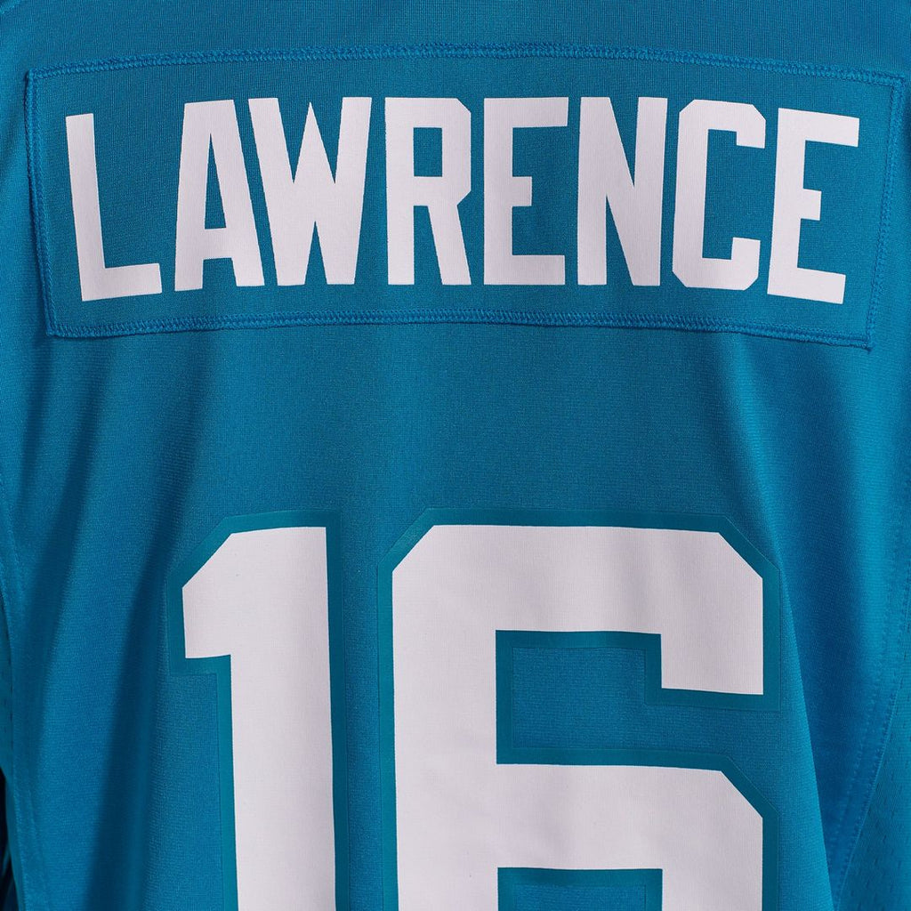 Jacksonville Jaguars Trevor Lawrence Nike Teal Home Game Jersey product image 11, provided for visual reference and product