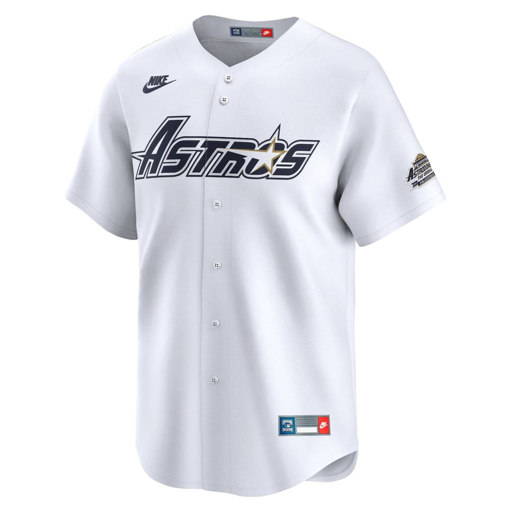 Houston Astros Craig Biggio Nike White Throwback Cooperstown Collection Limited Jersey product image 2, provided for visual