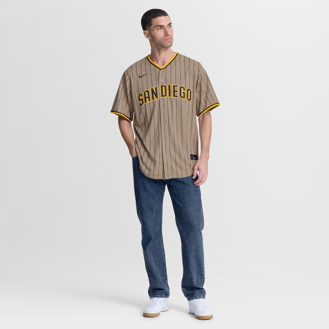 San Diego Padres Nike Sand Alternate Replica Jersey product image 9, provided for visual reference and product detail review