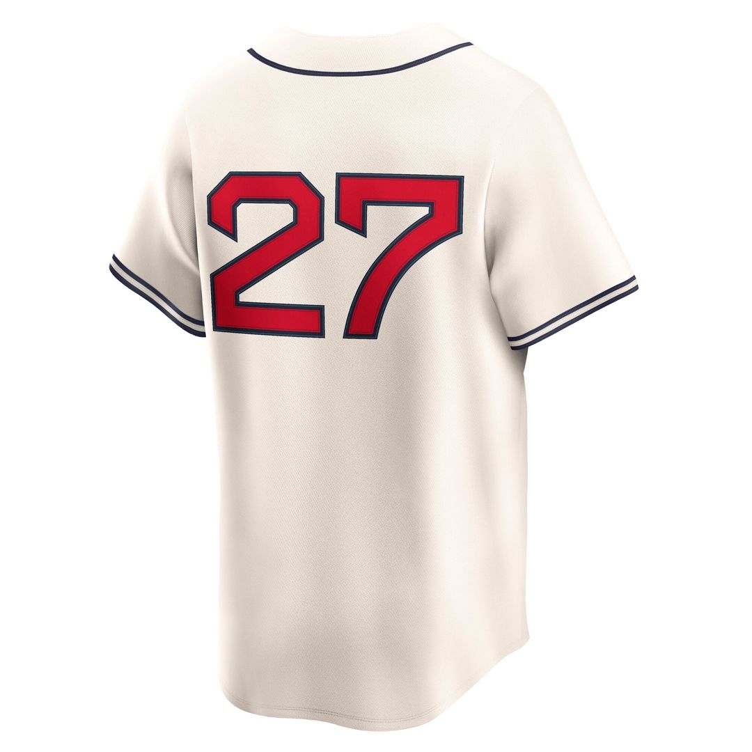 Chicago Cubs Seiya Suzuki Nike Cream Throwback Cooperstown Collection Limited Jersey product image 3, provided for visual