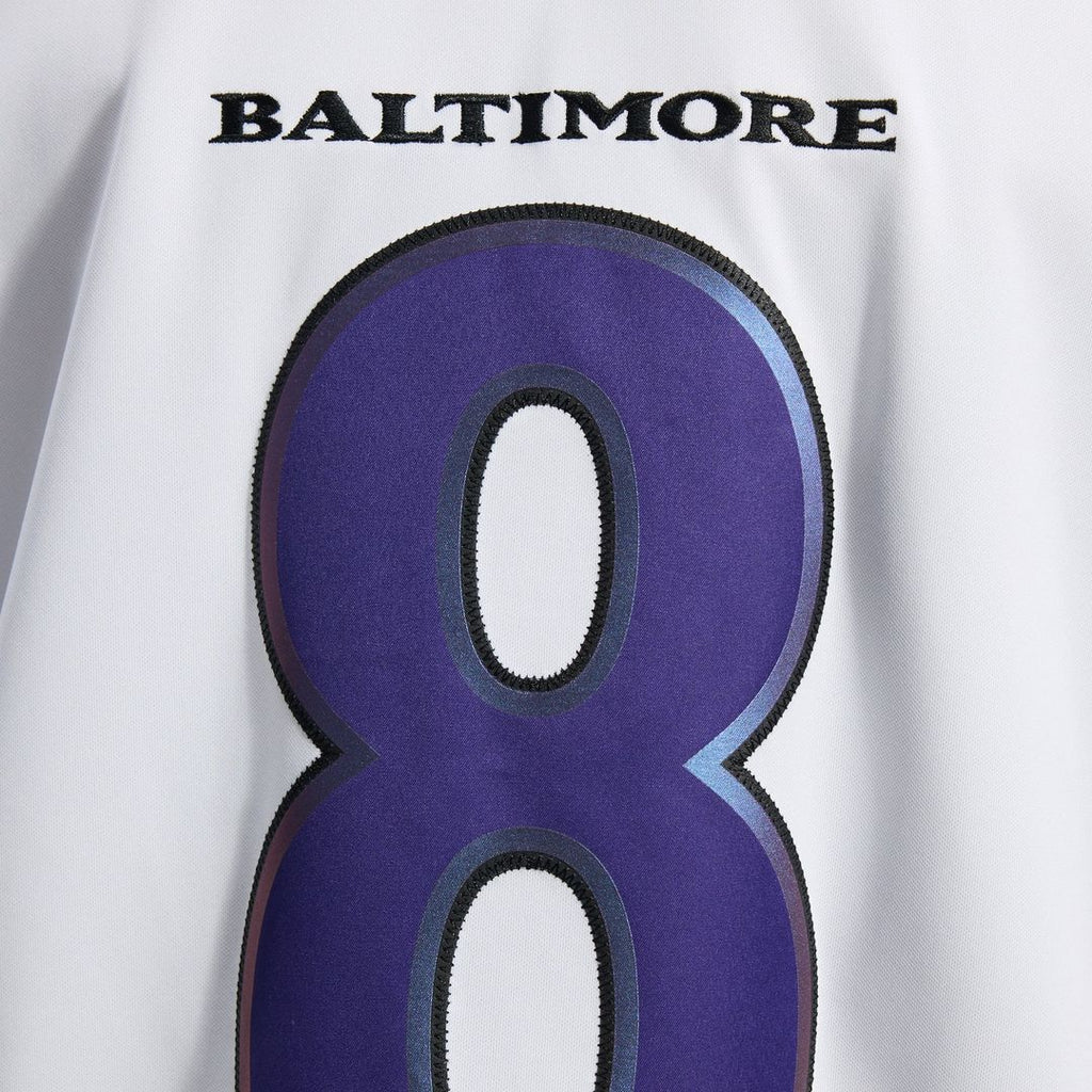 Baltimore Ravens Lamar Jackson Nike White Vapor F.U.S.E. Stitched Limited Jersey product image 11, provided for visual