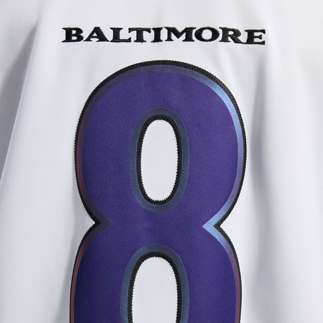 Baltimore Ravens Lamar Jackson Nike White Vapor F.U.S.E. Stitched Limited Jersey product image 11, provided for visual