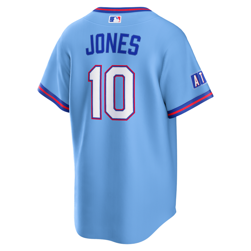 Atlanta Braves Chipper Jones Nike Powder Blue 2026 City Connect Stadium Jersey product image 3, provided for visual