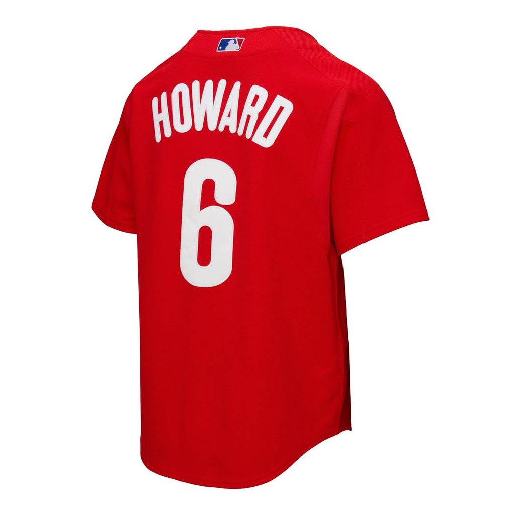 Philadelphia Phillies Ryan Howard Mitchell & Ness Red Big & Tall Cooperstown Mesh Batting Practice Jersey product image 5,