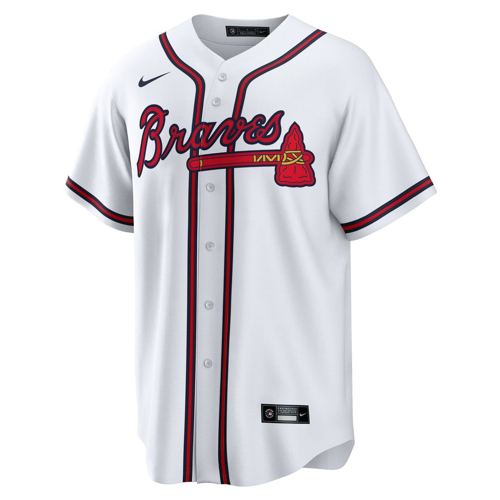 Atlanta Braves Spencer Schwellenbach Nike White Home Replica Jersey product image 2, provided for visual reference and