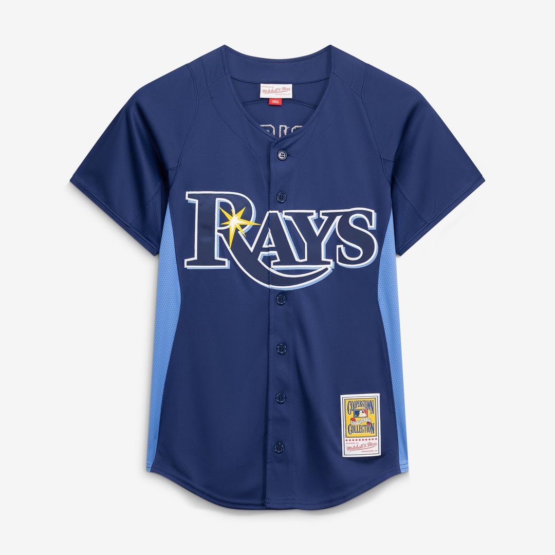 Tampa Bay Rays David Price Mitchell & Ness Blue Authentic Batting Practice Jersey product image 2, provided for visual