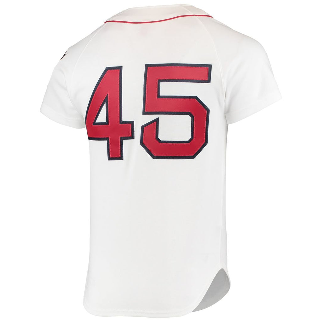 Boston Red Sox Pedro Martinez Mitchell & Ness White 1999 Cooperstown Collection Home Authentic Jersey product image 3,