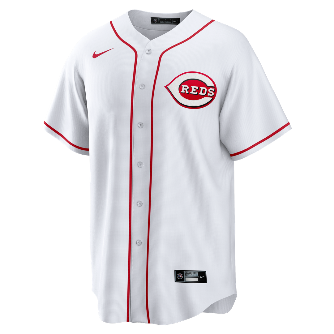 Cincinnati Reds Nike White Home Big & Tall Replica Jersey product image 2, provided for visual reference and product detail