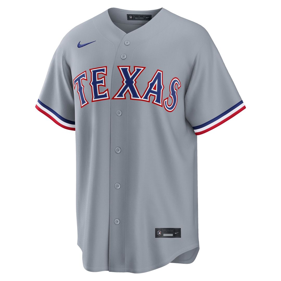 Texas Rangers Corey Seager Nike Gray Road Replica Jersey product image 2, provided for visual reference and product detail