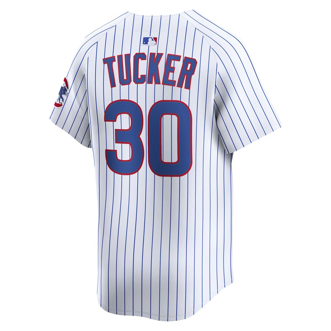Chicago Cubs Kyle Tucker Nike White Home Limited Player Jersey product image 3, provided for visual reference and product