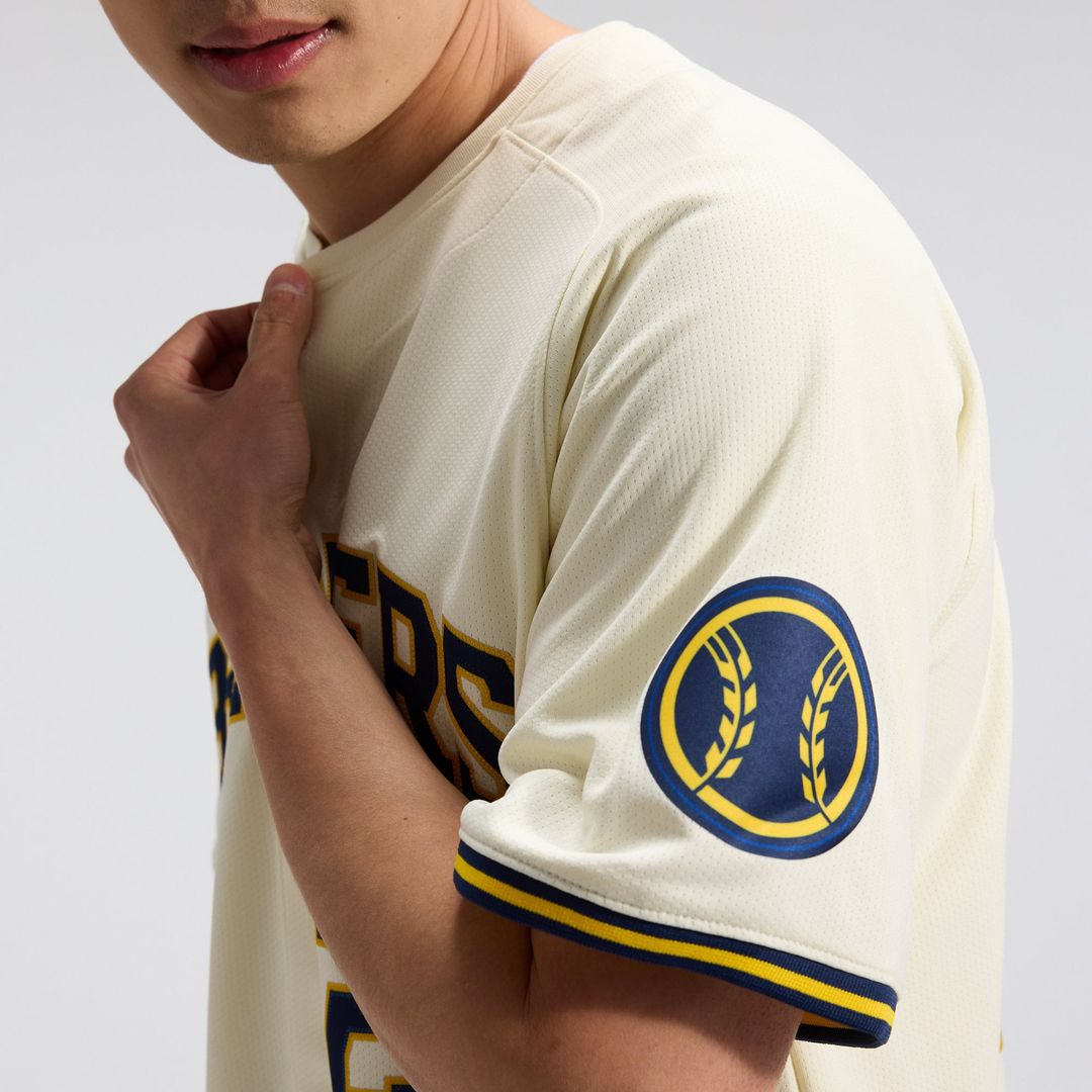 Milwaukee Brewers William Contreras Nike Cream Home Limited Player Jersey product image 8, provided for visual reference and