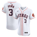 Houston Astros Jeremy Peña Nike White Home Elite Player Jersey product image 1, provided for visual reference and product