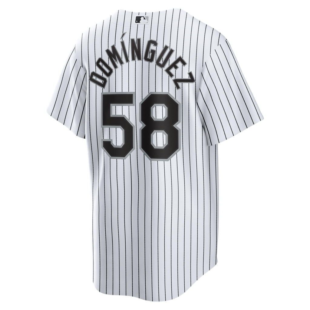 Chicago White Sox Seranthony Domínguez Nike White Home Replica Jersey product image 3, provided for visual reference and