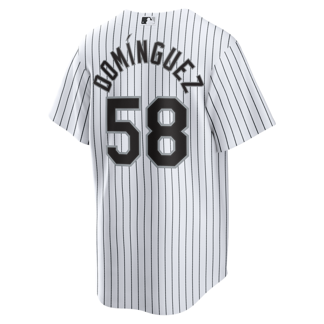 Chicago White Sox Seranthony Domínguez Nike White Home Replica Jersey product image 3, provided for visual reference and