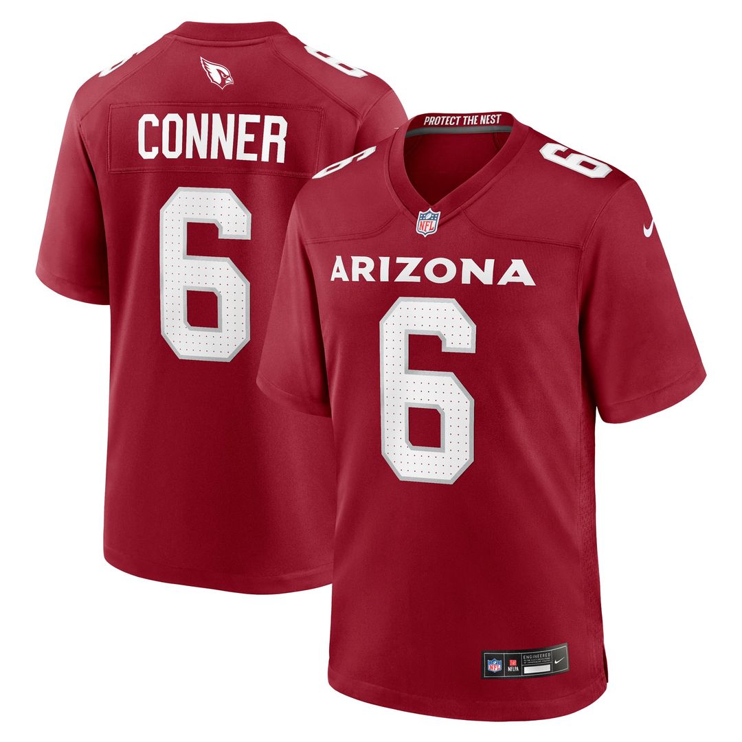 Arizona Cardinals James Conner Nike Cardinal Home Game Jersey product image 1, provided for visual reference and product