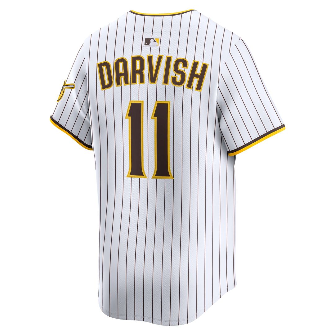San Diego Padres Yu Darvish Nike White Home Limited Player Jersey product image 3, provided for visual reference and product