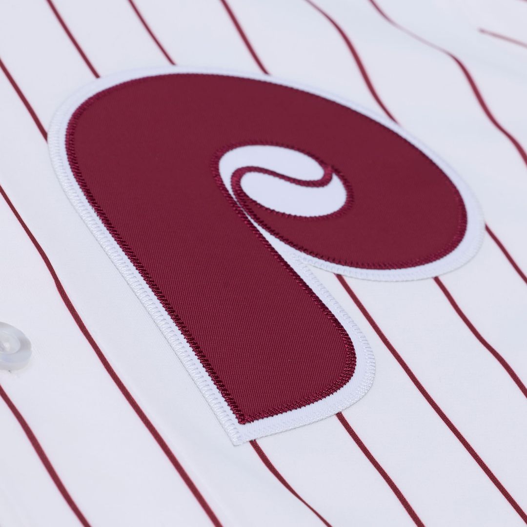 Philadelphia Phillies Jimmy Rollins Mitchell & Ness White 2003 Cooperstown Collection Authentic Jersey product image 6,