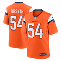 Denver Broncos Alex Forsyth Nike Orange Team Game Jersey product image 1, provided for visual reference and product detail