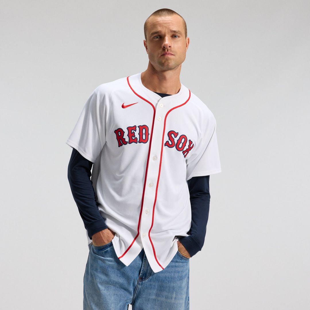 Boston Red Sox Nike White Home Limited Jersey product image 1, provided for visual reference and product detail review