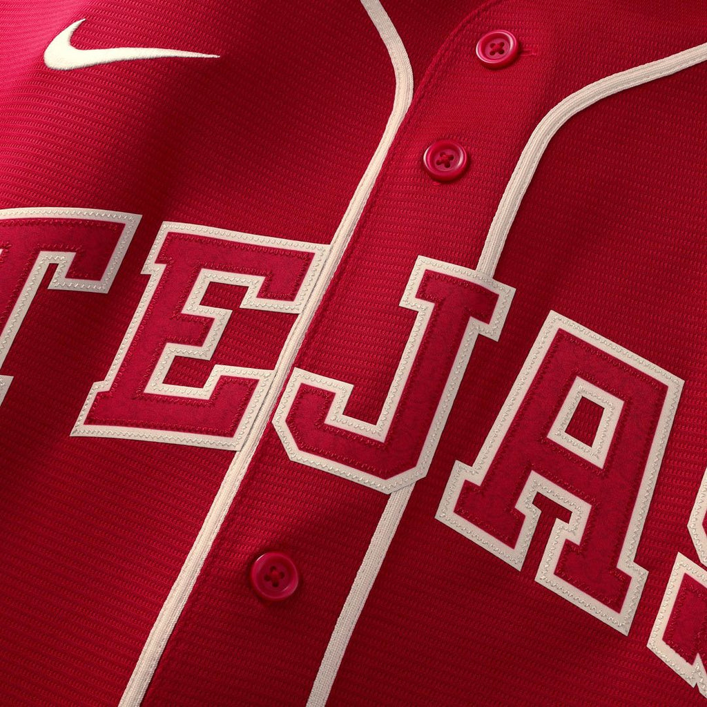 Texas Rangers Nathan Eovaldi Nike Red 2026 City Connect Stadium Jersey product image 4, provided for visual reference and