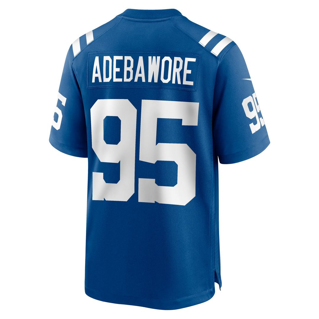 Indianapolis Colts Adetomiwa Adebawore Nike Royal Team Game Jersey product image 3, provided for visual reference and